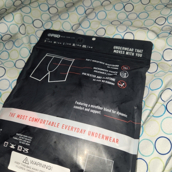 PSD Men's Red Washed Money Boxer Brief Size Medium - Picture 6 of 6